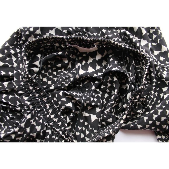 Stella McCartney Heart Print Silk Pants Black White Size 40 - Picture 11 of 13